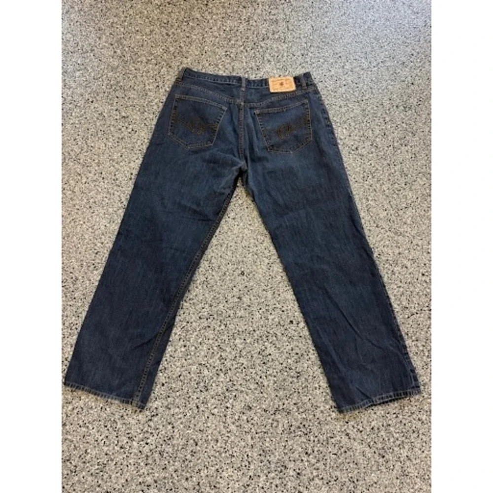 Rocawear Denim Company Mens Jeans 38x34 Dark Wash Regular Fit Straight Blue
